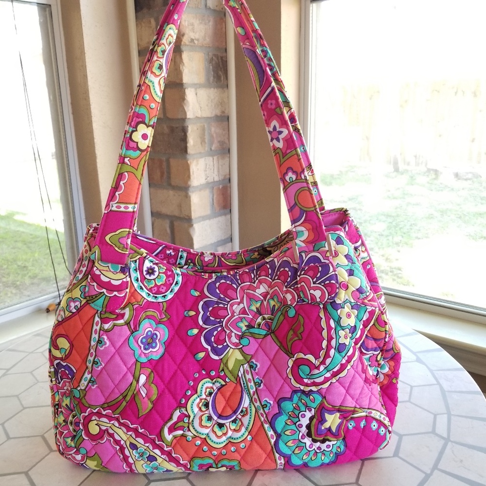 Vera Bradley Pink Swirls Emily purse floral